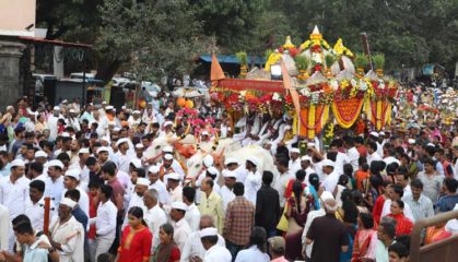 संत तुकोबरायांचा पालखी सोहळा उरुळी कांचन मंदिरात थांबणार