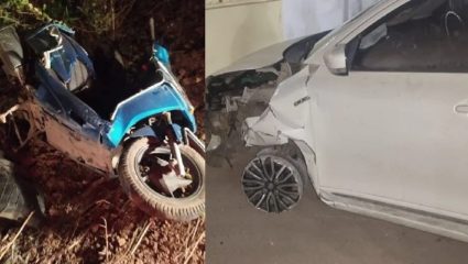 पोलीस अधिकाऱ्याने तीन चाकांवर गाडी चालवत दुाचाकीस्वाराला उडवलं, अधिकाऱ्यावर Hit and Run चा गुन्हा दाखल