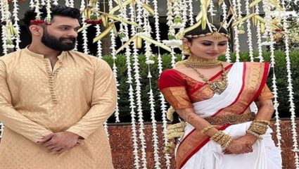 अभिनेत्री मौनी रॉय आणि सुरज नांबियार अडकले लग्न बंधनात
