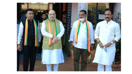 अमित शहांबरोबर अक्कलकोटच्या आमदाराचा ‘होम टू होम’ प्रचार