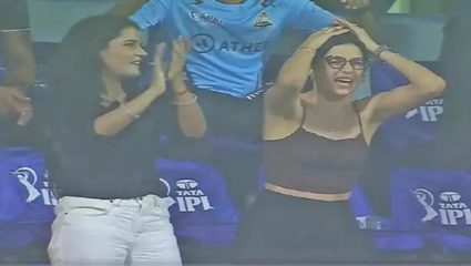 क्रुणालने घेतली हार्दिकची विकेट, पत्नी नताशाने कपाळाला हात लावला, मिलर बाद झाल्यावर नताशा ओरडली