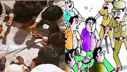 प्रतिष्ठीतांचा जुगार चव्हाट्यावर, तब्बल ९ लाख ८४ हजारांचा मुद्देमाल जप्त, रंगपंचमीला १७ जुगा-यांना अटक
