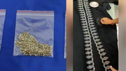 काय डोकं लावलयं या बाईने! बुरख्यालाच सोन्याचे मणी लावून केली सोन्याची तस्करी