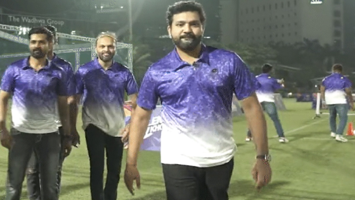 १३ हजार स्क्वेअर फूटमध्ये बांधला एमआय एरिना, रोहितची पुष्पा स्टाईलमध्ये एन्ट्री