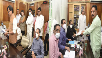 शिवसेनेच्या वतीने संजय राऊत आणि संजय पवार यांचा राज्यसभा निवडणुकीसाठी उमेदवारी अर्ज दाखल