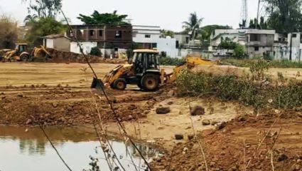 त्या तलावावर कब्जा करण्याचा डाव…. तिरोडा येथील खामकान्हा तलावाचे होतेय सपाटीकरण