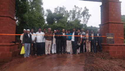 स्वागत कमानीचा लोकार्पण सोहळा उत्साहात