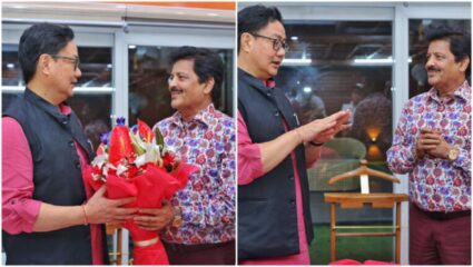 उदित नारायण यांचं ‘ऐसा देश है मेरा’ हे गाणं ऐकून केंद्रीय मंत्री किरेन रिजिजू झाले मंत्रमुग्ध