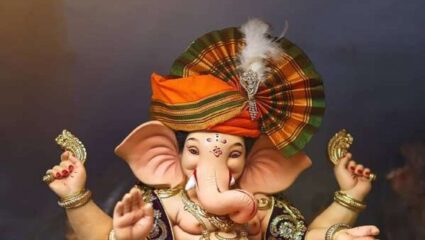 घरगुती गणेशाच्या सजावटीत फेट्यांची क्रेझ अधिक