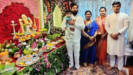 मुख्यमंत्री एकनाथ शिंदेच्या निवासस्थानी ‘श्रीं’ ची प्राणप्रतिष्ठा