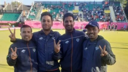 लॉन बॉल्समध्ये पुरुष संघानेही दाखवली कमाल