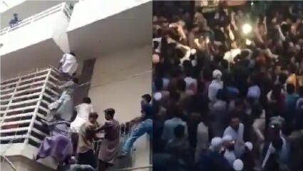 पाकिस्तानात जमावाकडून हिंदू व्यक्तीच्या घराला घेराव, पहा नेमकं काय घडलं