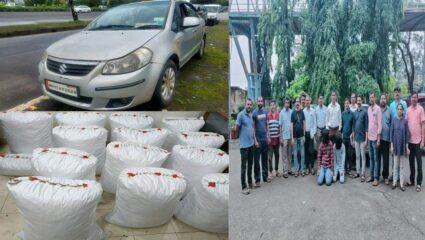 भांडुप ऐरोली नाक्यावर नार्कोटिक्स सेलची मोठी कारवाई; २६६ किलो गांजासह २ जणांना अटक