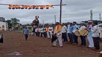 दहिवडी येथे मेंढरांची तोरण स्पर्धा अन् शर्यती लक्षवेधी