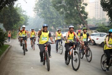 पर्यावरणपूरक जीवनशैलीकडे नेणारा हिरानंदानी ग्रुपचा उपक्रम, सायकलपटूंचा उदंड प्रतिसाद