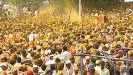 बिरोबा-महालिंगराया भेटीचा सोहळा उत्साहात; शेकडाे भाविकांची उपस्थिती