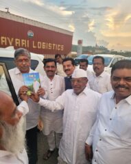 देहूरोडच्या प्रलंबित प्रश्नांसाठी पालकमंत्र्यांना साकडे ; शेलार परिवाराच्या वतीने चंद्रकांत पाटील यांचा  सत्कार