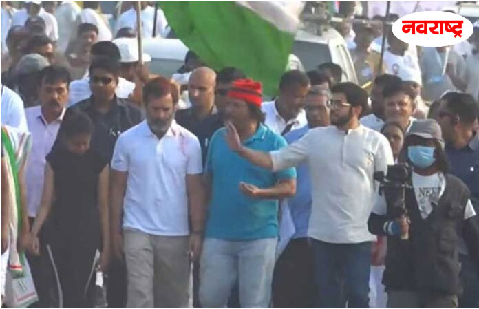 Yuvasena Chief Aditya Thackeray Participates In Bharat Jodo Yatra In Hingoli