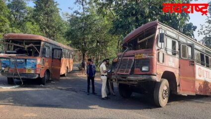 पालघर मधील जव्हार-सिल्व्हासा रोड वर दोन एसटी बसेसची जोरदार धडक, २० प्रवाशी जखमी