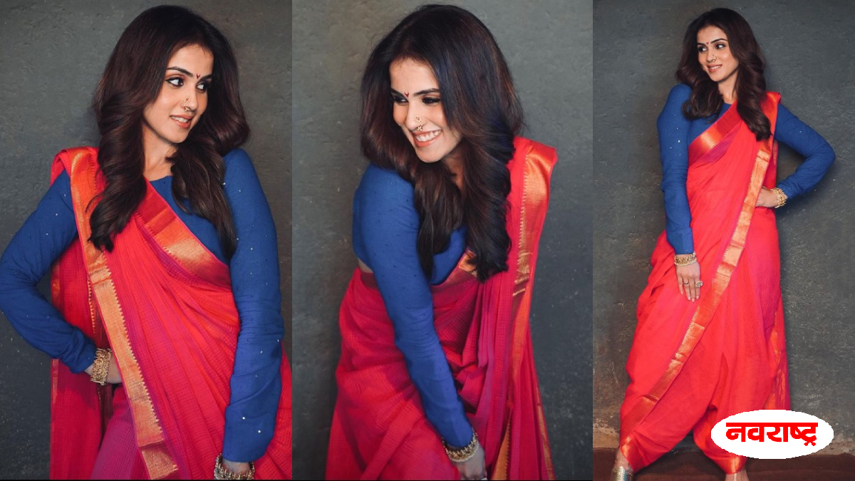 जिनिलिया डिसूझाची नखरेल अदा करतेय सर्वांना फिदा! नऊवारी मधला खास लूक एकदा पहाचं