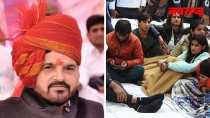 ब्रिजभूषण सिंह यांच्या वक्तव्यावर संतापले बजरंग पुनिया आणि विनेश फोगट ; म्हणाले,  “”तुम्ही डोळे वटारून..