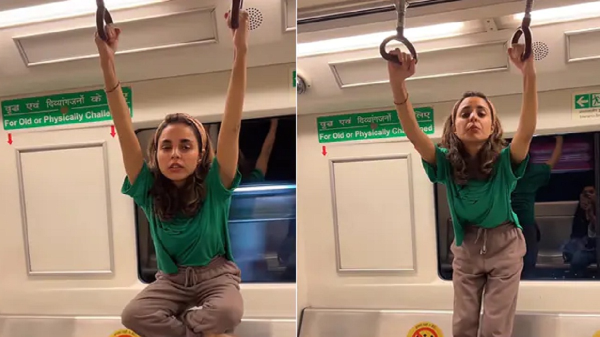 पापा की परीचा नवा व्हिडिओ पाहिलात का? मेट्रो मध्ये करतेय स्टंट! युझर्ज म्हणतात, मेट्रो प्रशासनानं कारवाई करावी