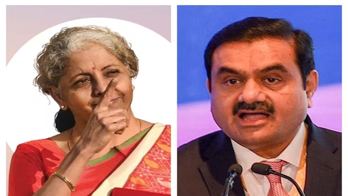 nimala sitharaman and gautam adani