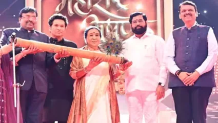 ज्येष्ठ गायिका आशा भोसलेंचा महाराष्ट्र भूषण पुरस्काराने सन्मान, सोहळ्यात अनेक आठवणींना दिला उजाळा