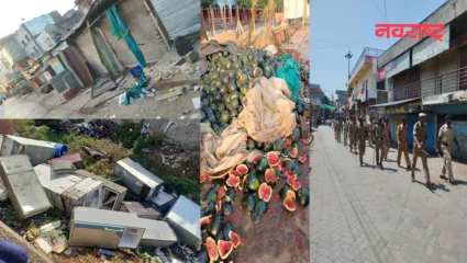 पालकमंत्र्यांच्या गावात संचारबंदी लागू, दगडफेकीच्या घटनेमुळे तणावपूर्ण शांतता; शंभरहून अधिक जणांविरुद्ध गुन्हा दाखल, ४५ जण ताब्यात
