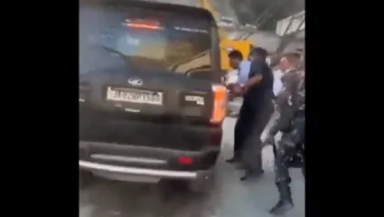 Video : केंद्रीय कायदामंत्र्यांच्या गाडीला अपघात; ट्रकने मंत्र्यांच्या कारला दिली जोरदार धडक