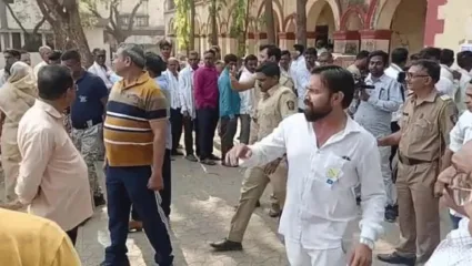जळगावमधील नूतन मराठा मतदान केंद्रावर बोगस मतदानावरून गोंधळ; मतदान प्रक्रियाच थांबविण्याची मागणी