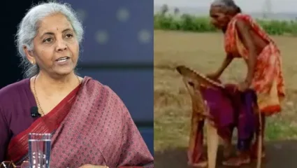 पेन्शनसाठ वृद्धेची भरउन्हात मोडक्या खुर्चीचा सहारा घेत पायपीट! व्हिडीओ पाहून अर्थमंत्री सीतारामन यांनी बँकेला खडसावले