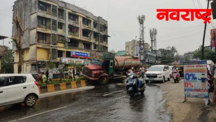 कल्याण पूर्वेतील काटेमानिवली येथे टँकरचा ब्रेकफेल, चालकाच्या प्रसंगावधानामुळे टळली मोठी दुर्घटना