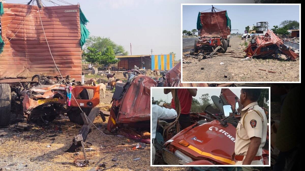 Fatal Accident In Hingoli Five People Died On The Spot Along With One Hundred Ninty Sheep