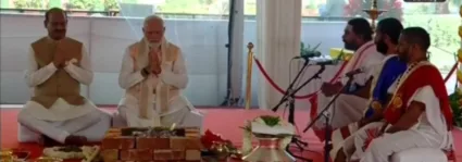 नव्या संसद भवनाचे आज लोकार्पण; उद्घाटनापूर्वी पंतप्रधान मोदींच्या हस्ते पूजा