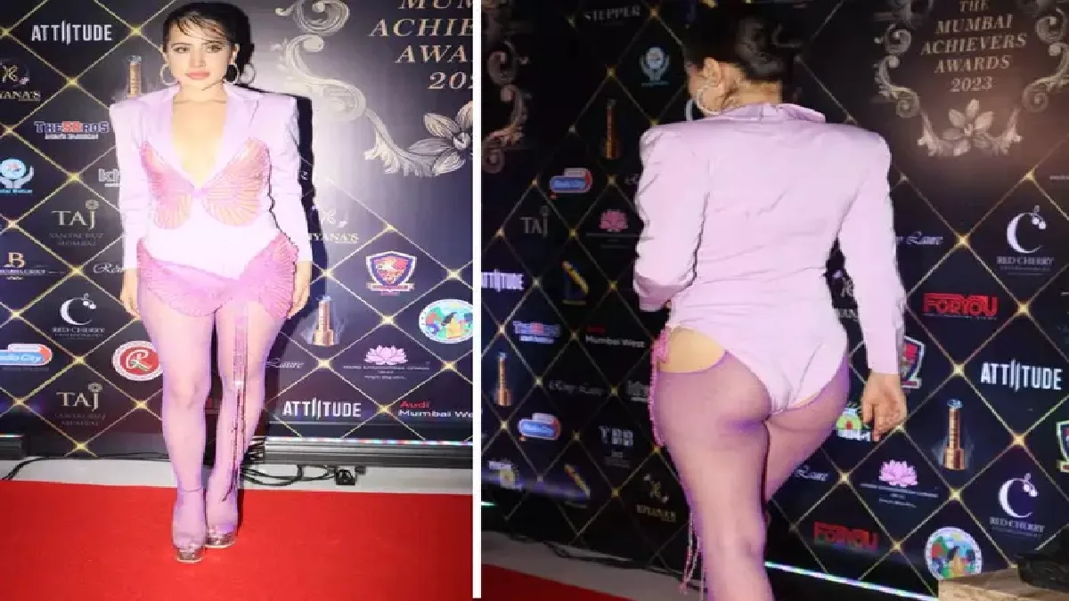 बॉडीसूट परिधान करत उर्फी जावेद पोहोचली इव्हेंटमध्ये, कॅमेरासमोर दिली अशी पोज