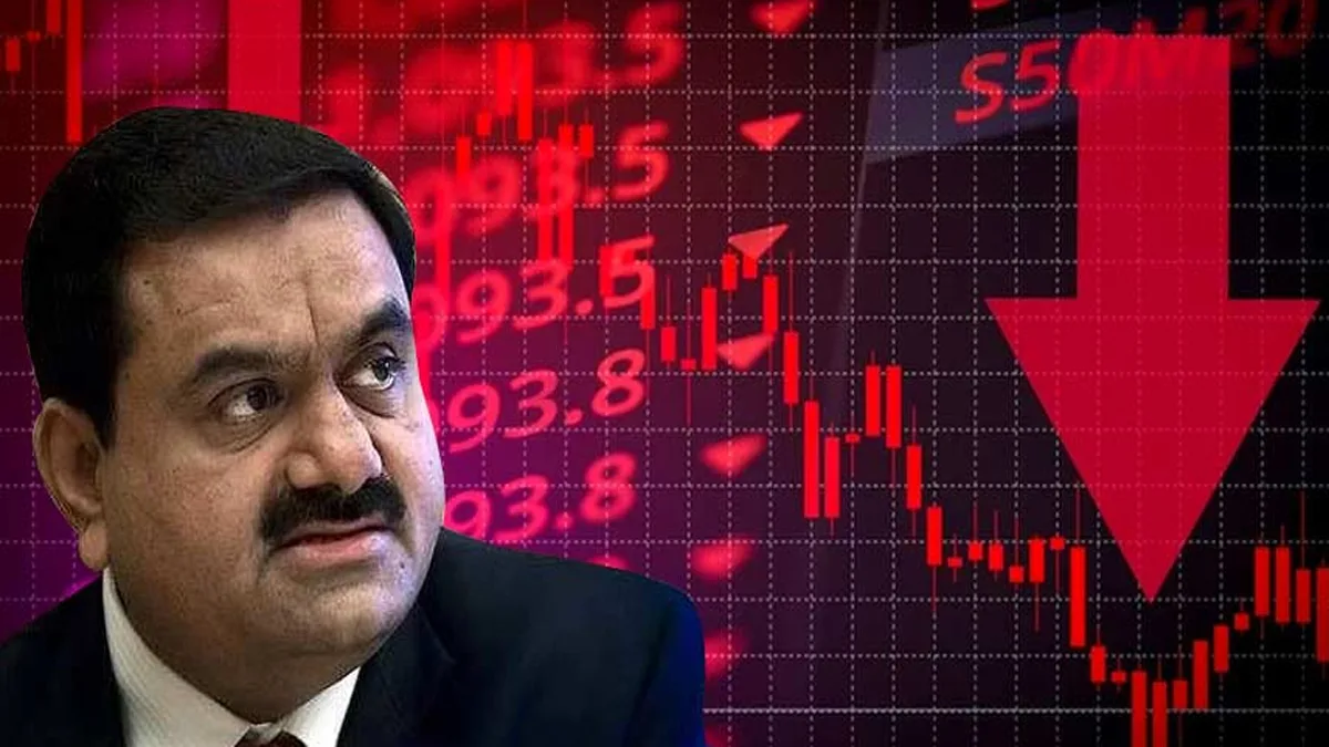 अदानींच्या शेअर्सवर स्टॉक एक्स्चेंजची नजर, शेअर्समध्ये 50 टक्क्यांपेक्षा जास्त पडझड