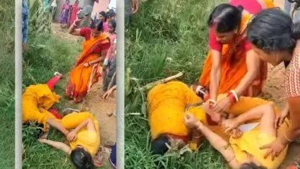 दोन महिला शिक्षकांमध्ये जोरदार हाणामारी, एकमेकींना लोळून लोळून मारलं…