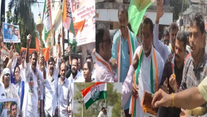 कर्नाटकमध्ये काँग्रेस विजयाच्या उंबरठ्यावर, महाराष्ट्रातल्या पक्ष कार्यकर्त्यांच्या आनंदाला उधाण, ठिकठिकाणी जंगी सेलिब्रेशन