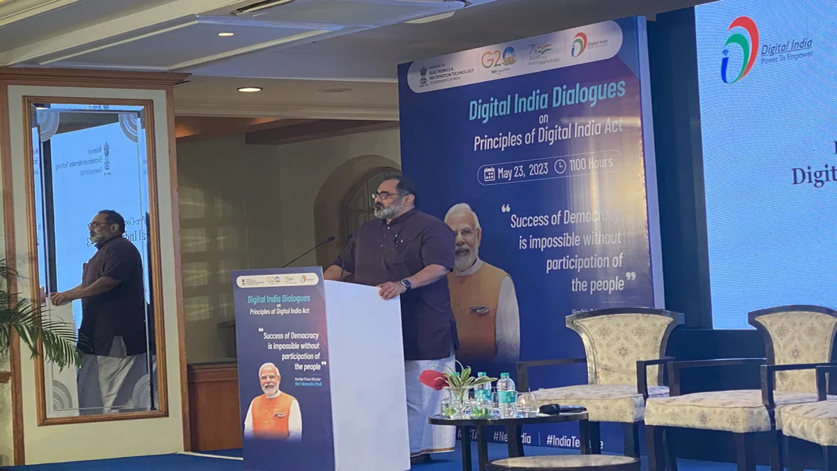 Central Electronics And It Minister Rajeev Chandrasekhar Participated In Digital India Discussion Program In Mumbai Nrsr