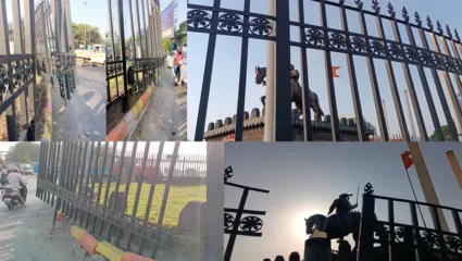 दुर्गाडी चौकातील शिवरायांच्या स्मारकाची दुरवस्था, दुरुस्ती करण्याची मनसेची मागणी