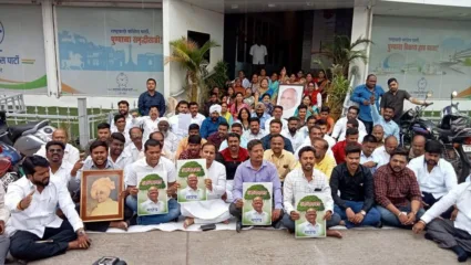 जगताप यांच्यासह सर्व पदाधिकाऱ्यांचे राजीनामे ; शरद पवारांना राजीनामा मागे घेण्याची मागणी