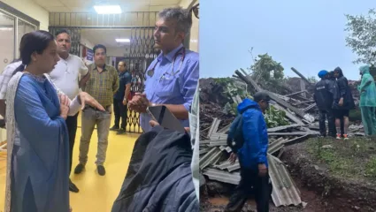 ईर्शाळवाडीत गर्दी करु नका, नागरिकांना प्रशासनाचं आवाहन, मात्र नेत्यांच्या भेटी आणि दौऱ्यांचं काय?