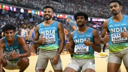 भारताने ४x४०० मीटर रिले शर्यतीत रचला इचिहास, पुरुष संघ 4×400 मीटरच्या अंतिम फेरीत पोहोचला, आशियाई विक्रम मोडला
