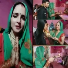 हिरवी साडी… कपाळावर टिकली, हातात बांगड्या, सीमाने सचिनसाठी केला हरियाली तीजचा उपवास, व्हिडिओ व्हायरल!