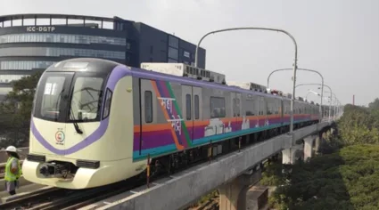 मेट्रोचे काम २०२५ पर्यंत पूर्ण करण्याचे आव्हान ; प्रकल्पाचे सुमारे ४५ टक्के काम पूर्ण , ८० टक्के खांबाची उभारणीही पूर्ण