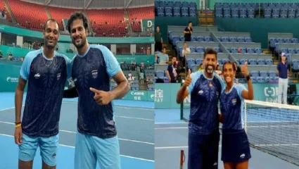 भारताचा रोहन बोपण्णा-रुतुजा भोसले मिश्र दुहेरीच्या अंतिम फेरीत, तर साकेथ मायनेनी, रामकुमार रामनाथन यांना टेनिस पुरुष दुहेरीत रौप्यपदक