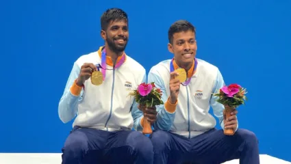भारताची बॅटमिंटन मधील प्रसिद्ध जोडी चिराग शेट्टी आणि सात्विकसाईराजने पटकावले सुवर्ण, नवा इतिहास रचला