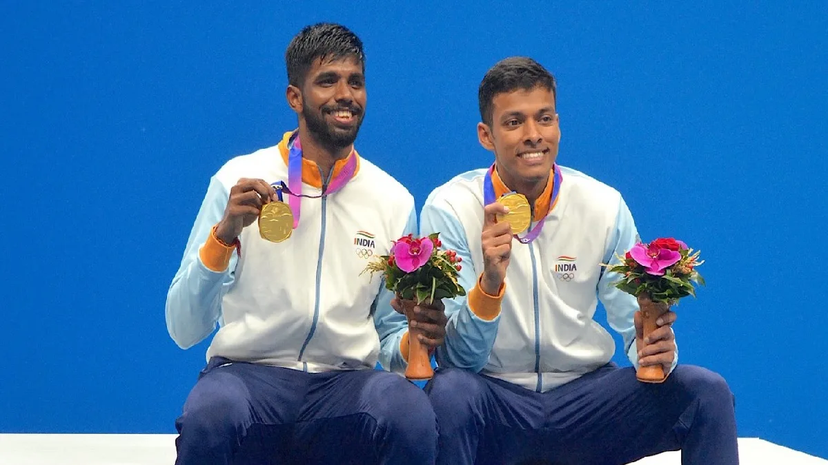 भारताची बॅटमिंटन मधील प्रसिद्ध जोडी चिराग शेट्टी आणि सात्विकसाईराजने पटकावले सुवर्ण, नवा इतिहास रचला