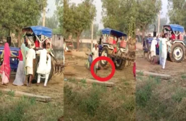 जमिनीच्या वादातून रक्तरंजित वाद, 8 वेळा अंगावर ट्रॅक्टर नेत व्यक्तिचा चिरडून खून!